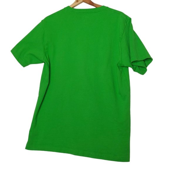 Disney Uniqlo Mickey Mouse Topiary Tree Large T Shirt Blue Bird Green Short Slv - Picture 3 of 7